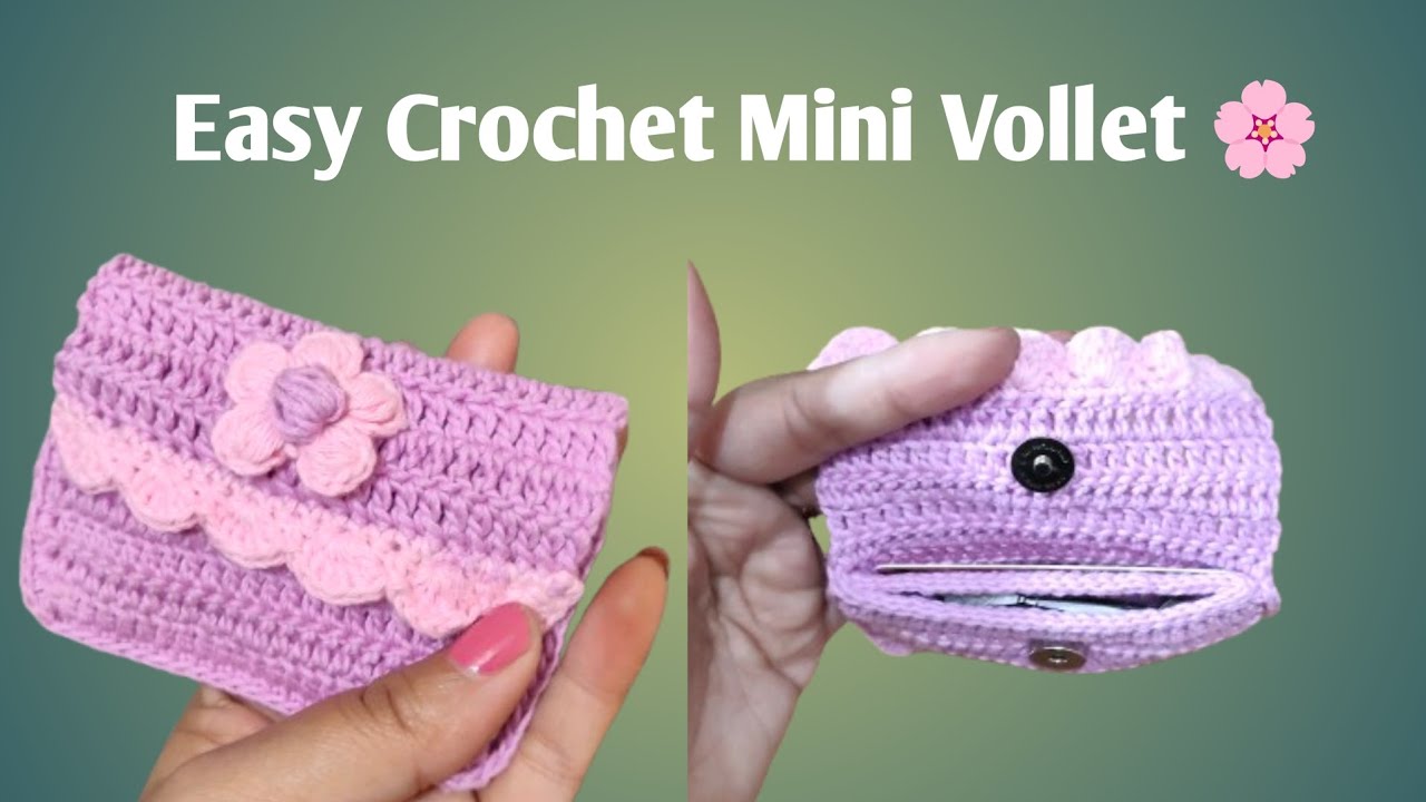 Beautiful 😍 And Easy Crochet Mini wallet 🌸👝 |