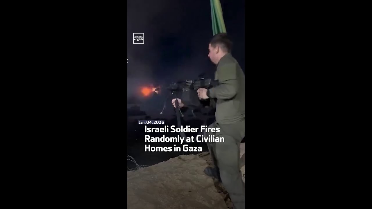 Israeli Soldier Fires Randomly at Civilian Homes in Gaza