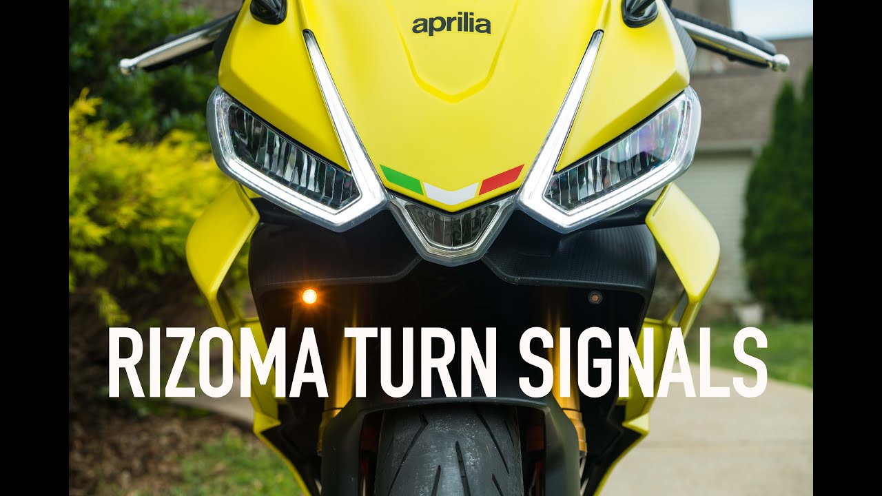 Светодиодные указатели поворота Rizoma на Aprilia RS 660 (УСТАНОВКА)