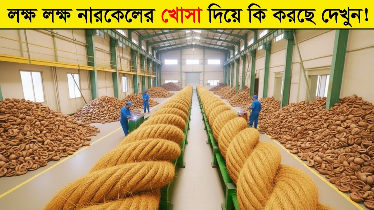 যে নারকেলের খোসা আমরা ফেলে দিই, সেটাই ৪ বিলিয়ন ডলারের শিল্প! The COCONUT Industry's deep Secret