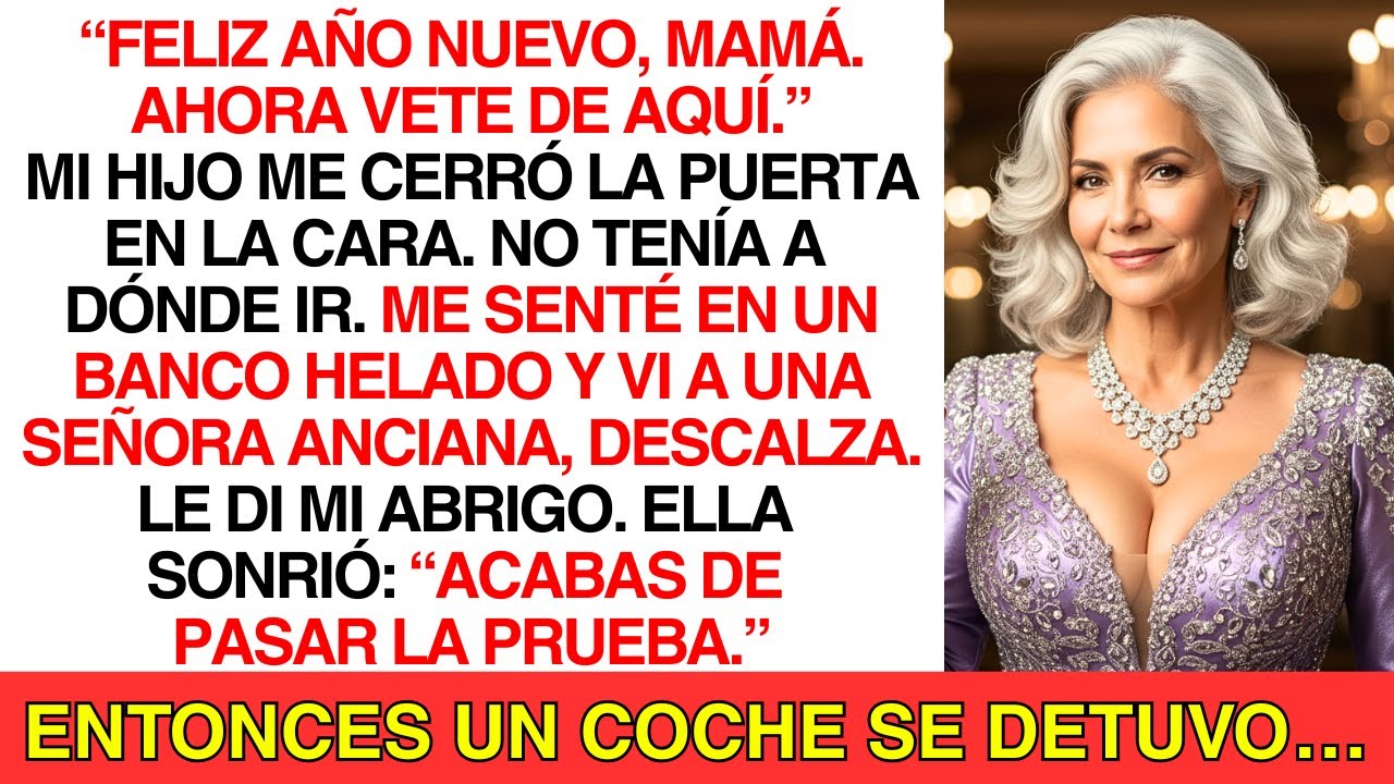 En Año Nuevo Mi Hijo Me Corrió  Abrigué A Una Anciana… Y Ella Dijo “Pasaste La Prueba”