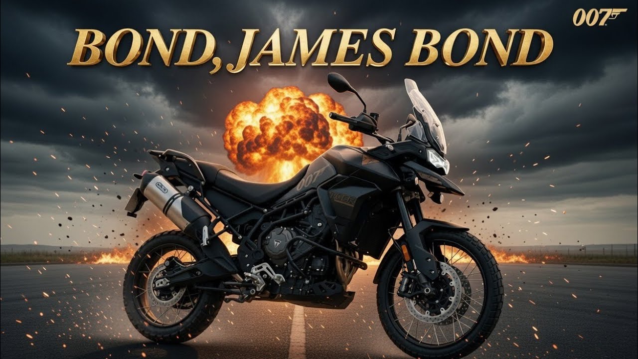 Спецвыпуск Triumph Tiger 900. Версия для Джеймса Бонда! Обзор мотоцикла.