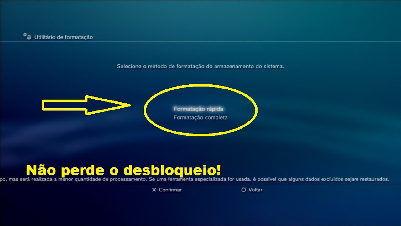 se formatar o hd do ps3 pelo console eu perco o desbloqueio?