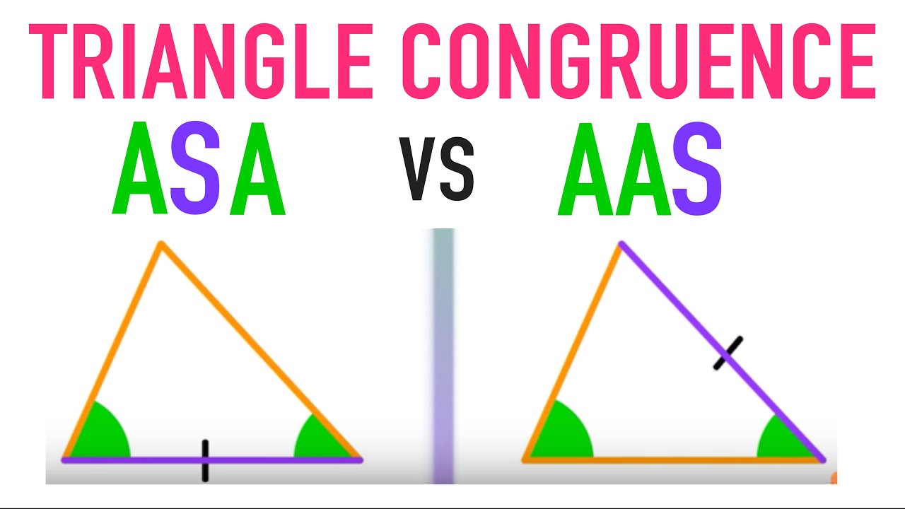 Triangle Congruence Theorems: ASA or AAS?