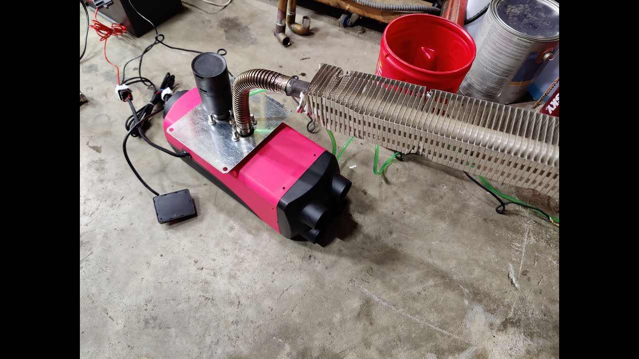 Chinese Diesel Heater exhaust modification to gaining extra heat in your shop