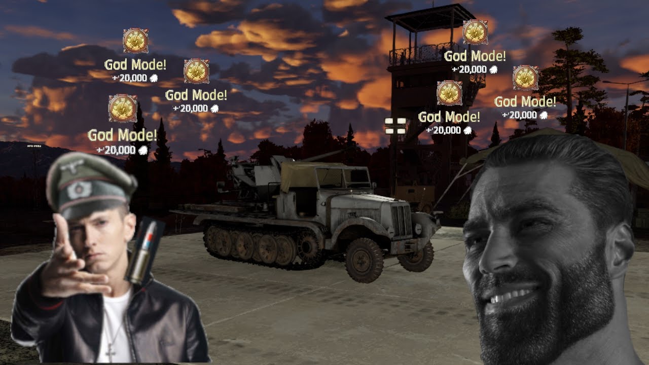 German milktruck vs top tier is fun