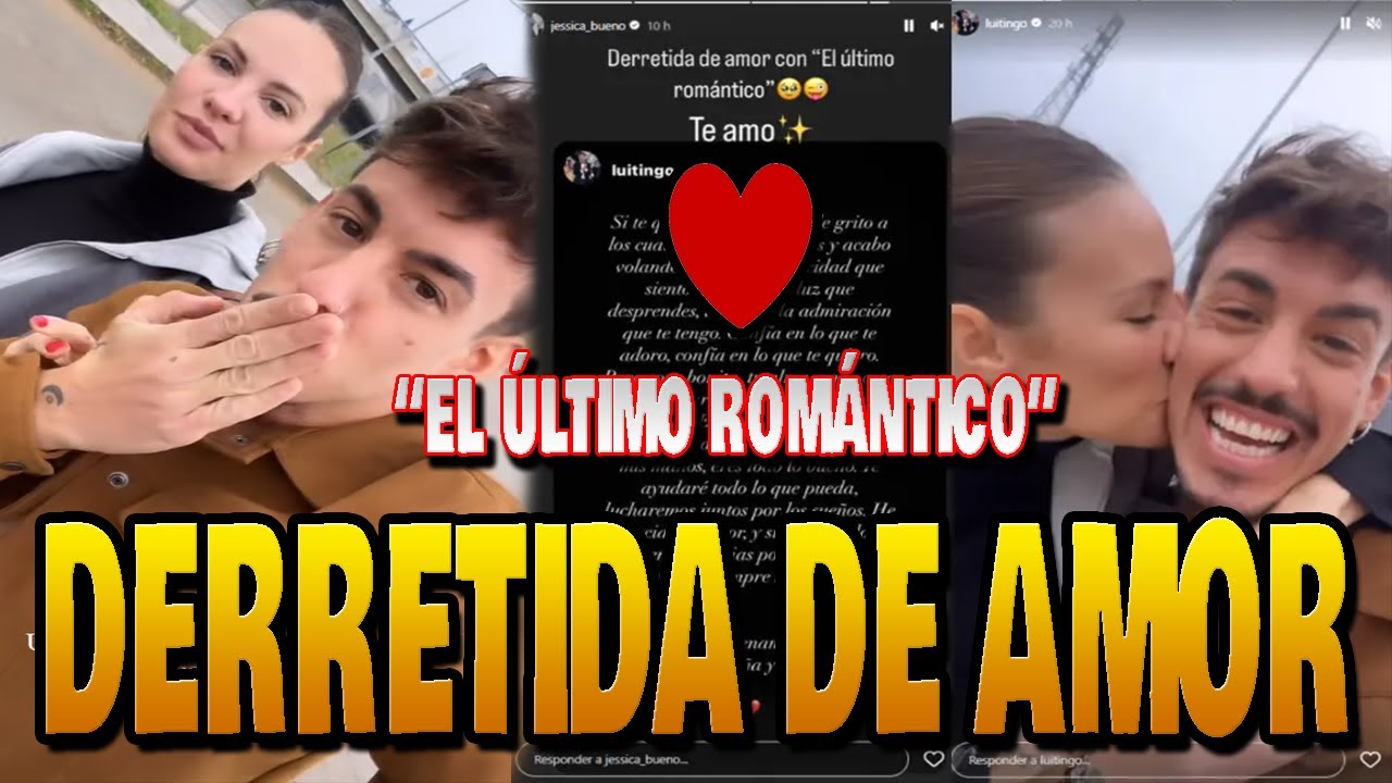 PASIONAL DECLARACIÓN de AMOR de LUITINGO a JESSICA BUENO con VIDEO ROMÁNTICO y BESO ❤️💋