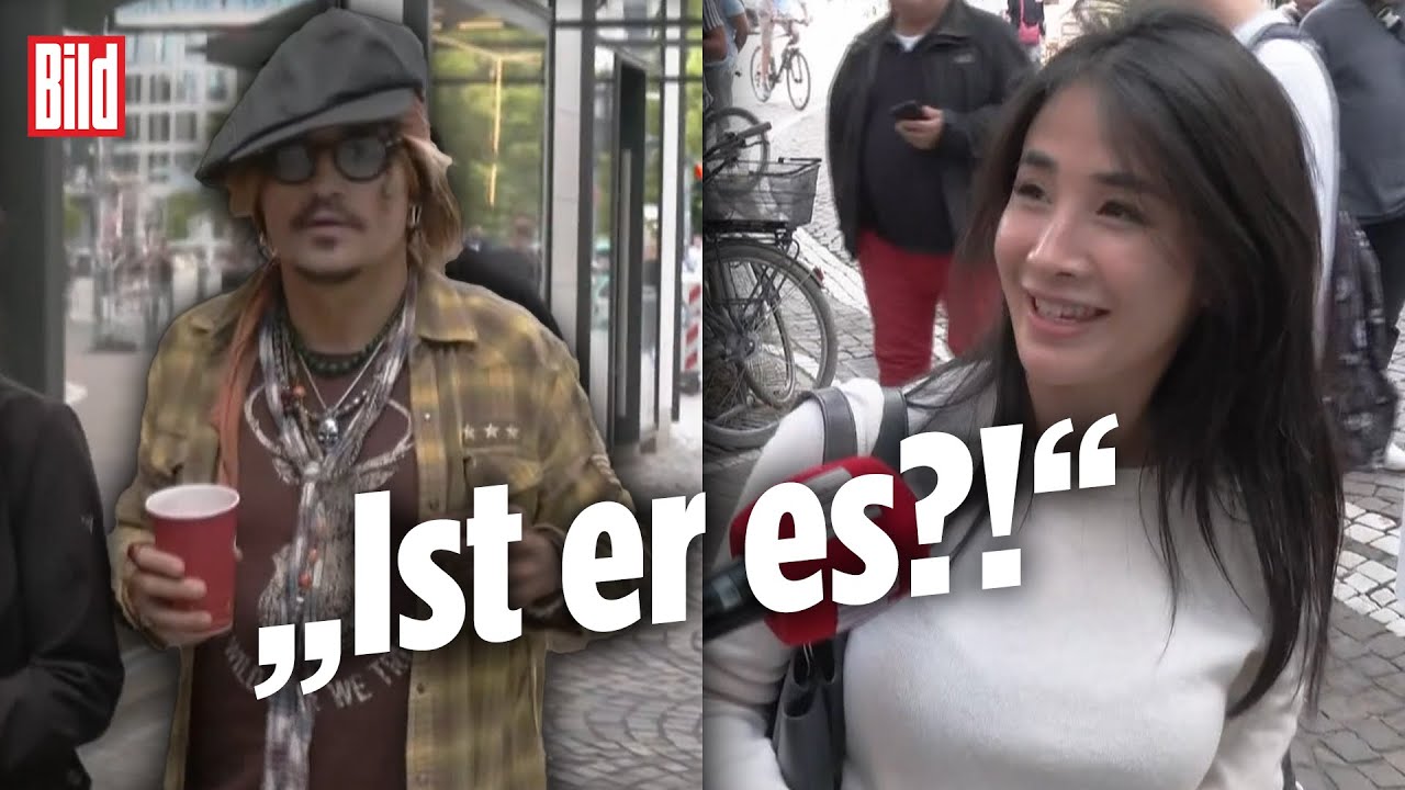 Menschen reagieren auf Fake „Johnny Depp“ in Offenbach | BILD am Abend
