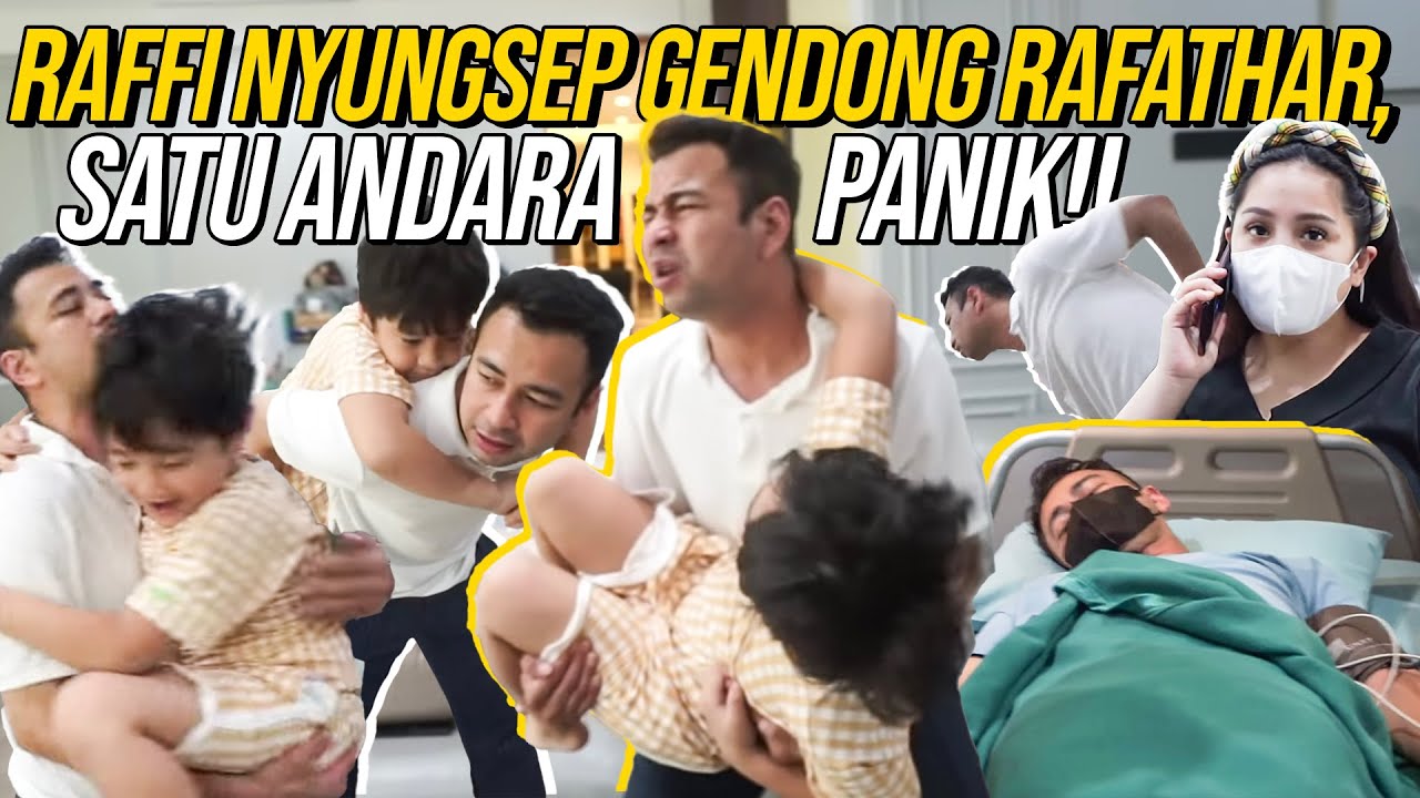RAFFI DI JEMPUT AMBULANCE, KENA SARAF KEJEPIT.