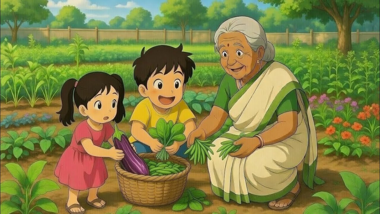 Grandma cook food from fresh farm | Grandma’s Village Kitchen | A Cozy Family Reunion #ghibli #amor