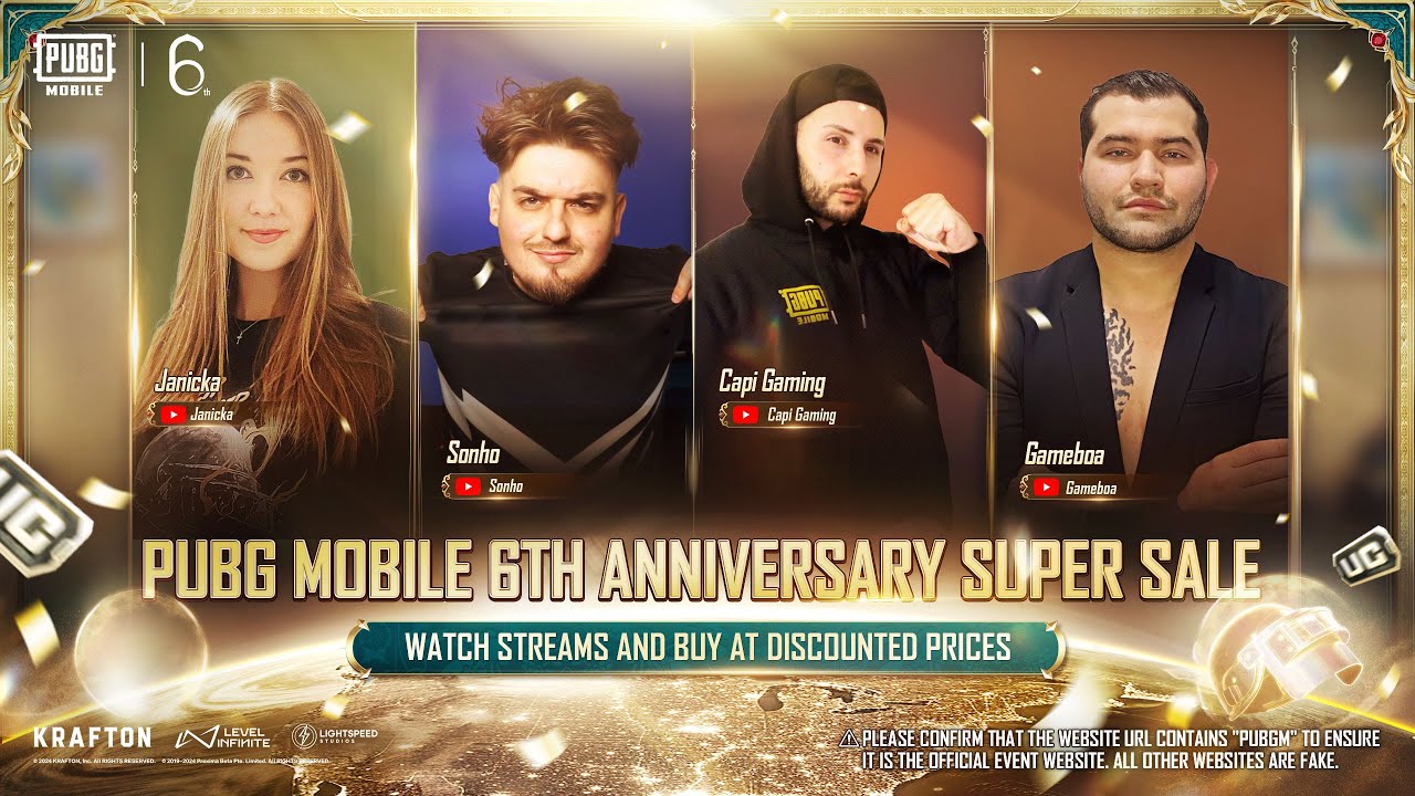 PUBG MOBILE 6th ANNIVERSARY SUPER SALE - European Special Event
