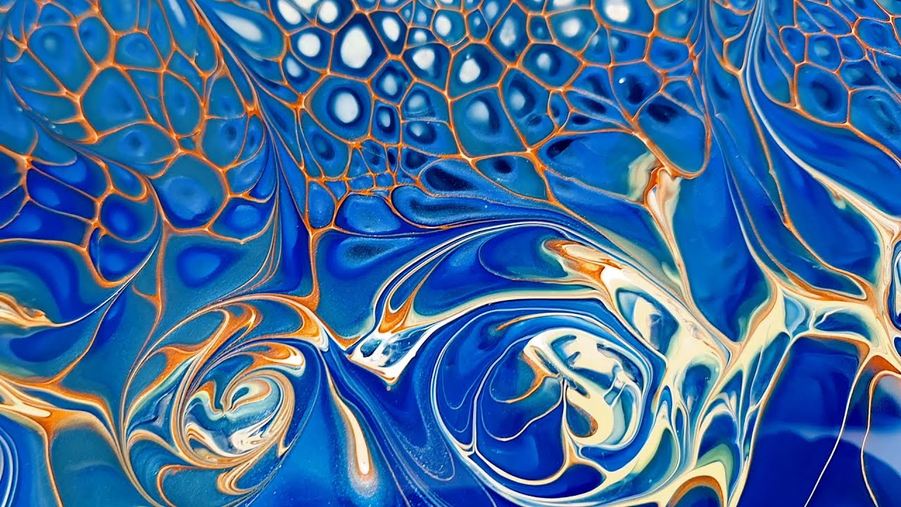 #49- Abstract Underwater Scene | Modified Bloom Swipe Technique | Fluid Art | Acrylic Pour Painting
