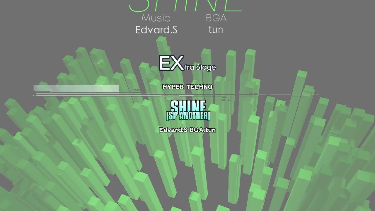Edvard.S BGA : tun - SHINE (SP ANOTHER) 『 HYPER TECHNO 』　♫ 第17回自称無名BMS作家が物申す！♫
