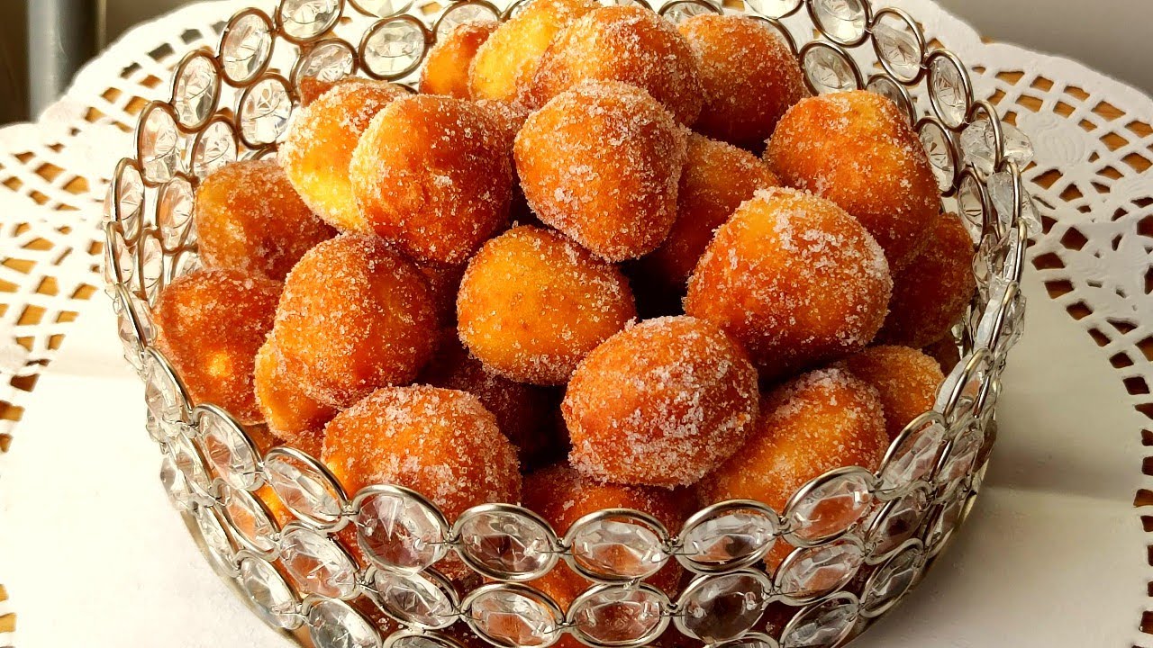 بيني بدون تخمير بثلاث مكونات فقط وبدون بيض👌 يحضر في 5 دقائق لذيذ متشبعوش منو 😋 #بيني #beignet