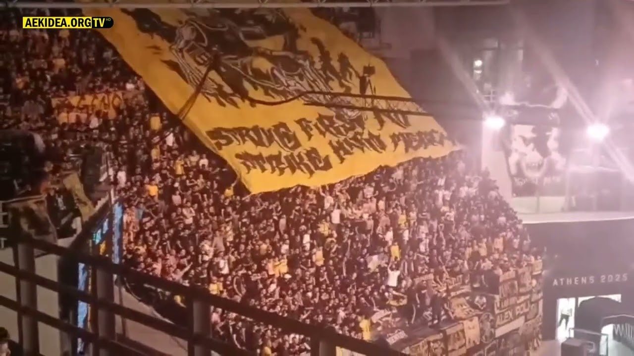 ΑΕΚ - Μάλαγα 65-71 | Παρακάμερα κόσμος απο τις εξέδρες της Sunel Arena | aekidea.org
