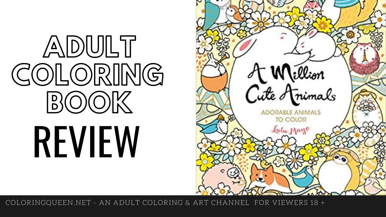 A Million Cute Animals Coloring Book Review | Lulu Mayo