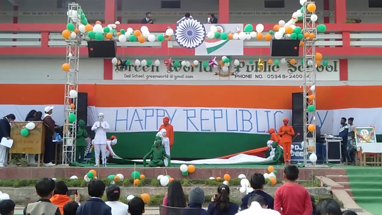 GREEN WORLD PUBLIC SCHOOL SHAKTIFARM U.S.NAGAR REPUBLIC DAY 2020
