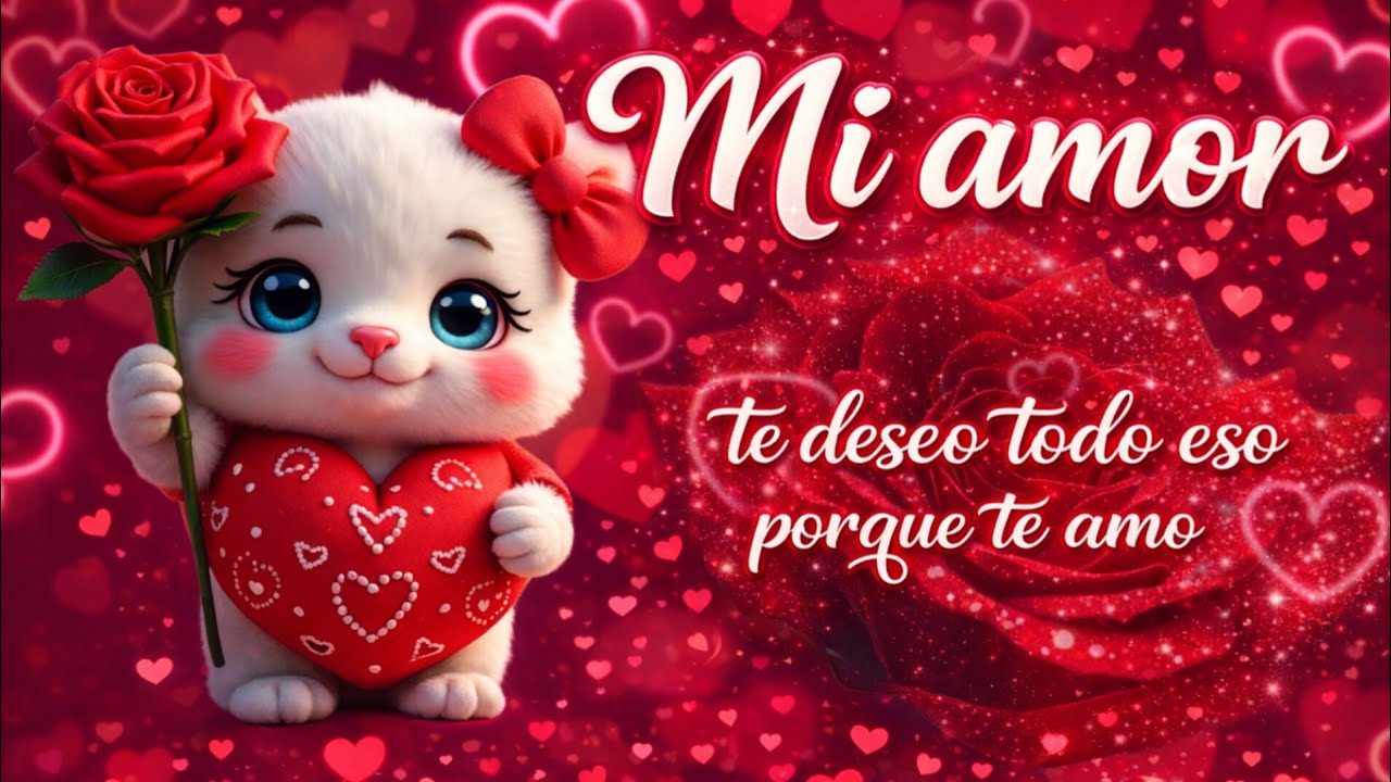 Te deseo todo eso  porque te amo 