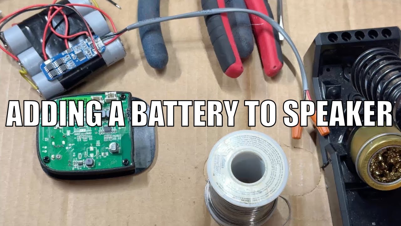 Converting a Speaker to Battery Power - Adding a Battery To a Speaker