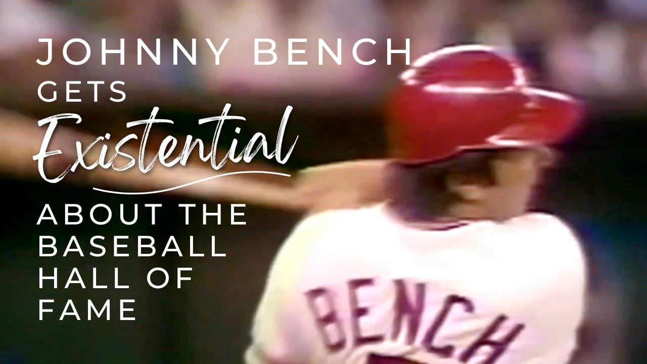 Johnny Bench welcomes Tim Kurkjian to the Baseball Hall of Fame in Cooperstown