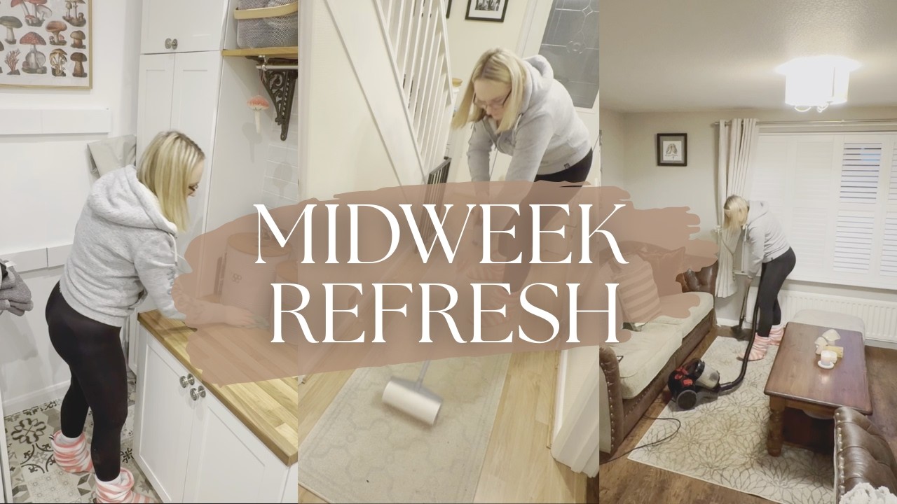 Midweek Downstairs Reset | Realistic Cleaning Motivation