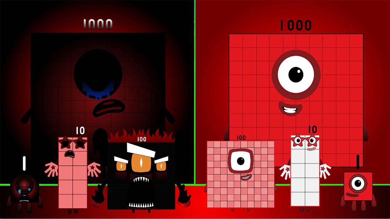 Uncannyblocks Band But Different nightmare (1-10-100-1K) VS Normal | Latest Version