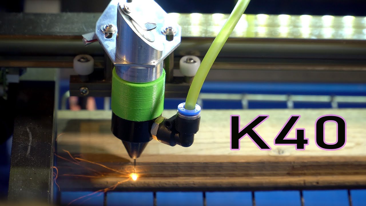 K40 - Cutting 22 mm thick oak wood challenge