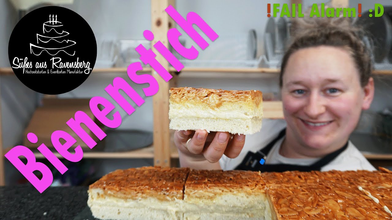 Vorsicht: Dieses BIENENSTICH Rezept haut dich aus den Socken 😅🥰 #Bienenstich #backen