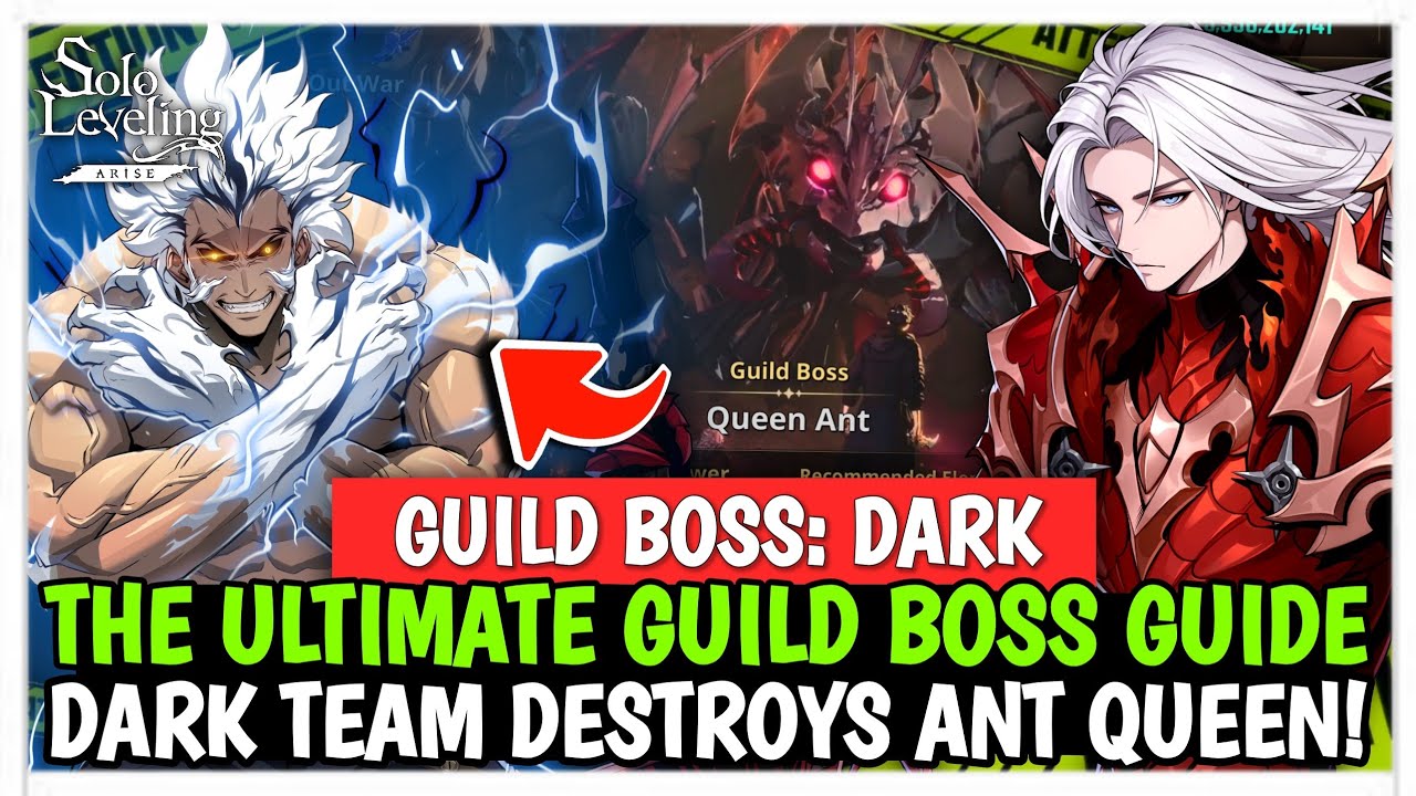THE ULTIMATE DARK TEAM GUILD BOSS: ANT QUEEN! 115RC 164B STRATEGY & GUIDE - Solo Leveling: Arise