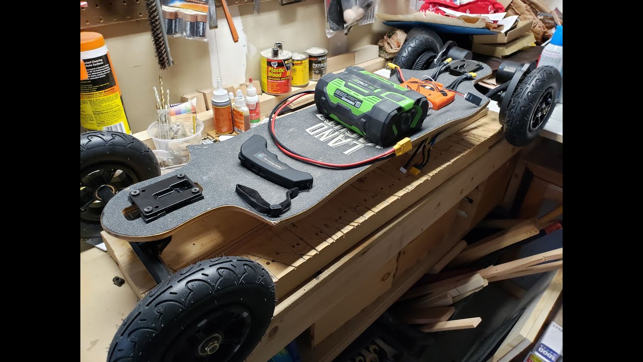 DIY Electric skateboard Build Part 1 - esk8 longboard all terrain