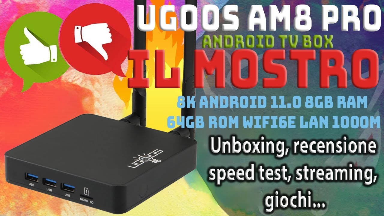 Il box Android più potente: Ugoos AM8 PRO | Unboxing | Recensione | Streaming | Giochi