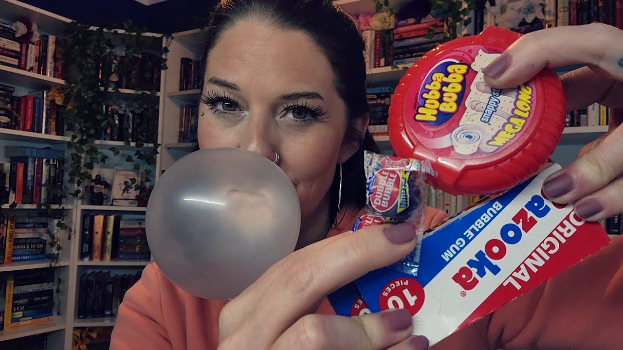 ASMR- Face Covering Bubbles for National Bubblegum Day!