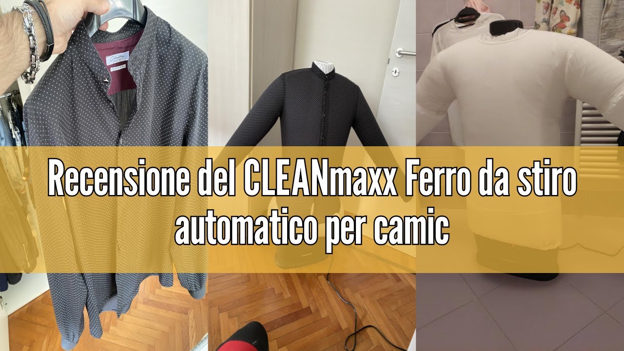 Recensione del CLEANmaxx Ferro da stiro automatico per camicie PRO con attacco per pantaloni | Sosti