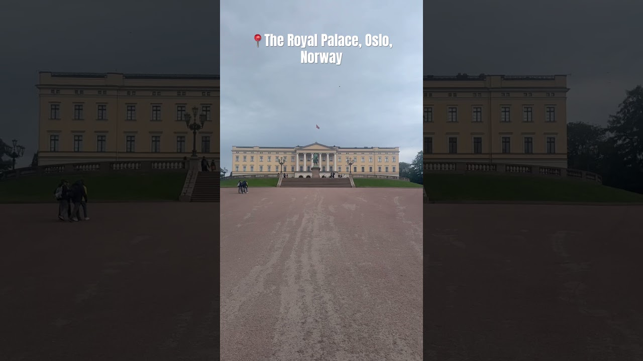 Royal Palace in Oslo, Norway #travel #norway#oslo #fyp #viral #palace #king #queen