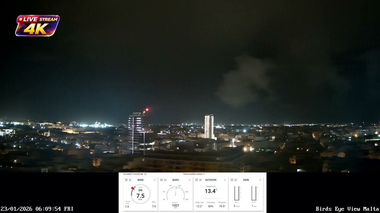 Malta Live Stream in 4K UHD 24/7 + Chill Out Music Vibes