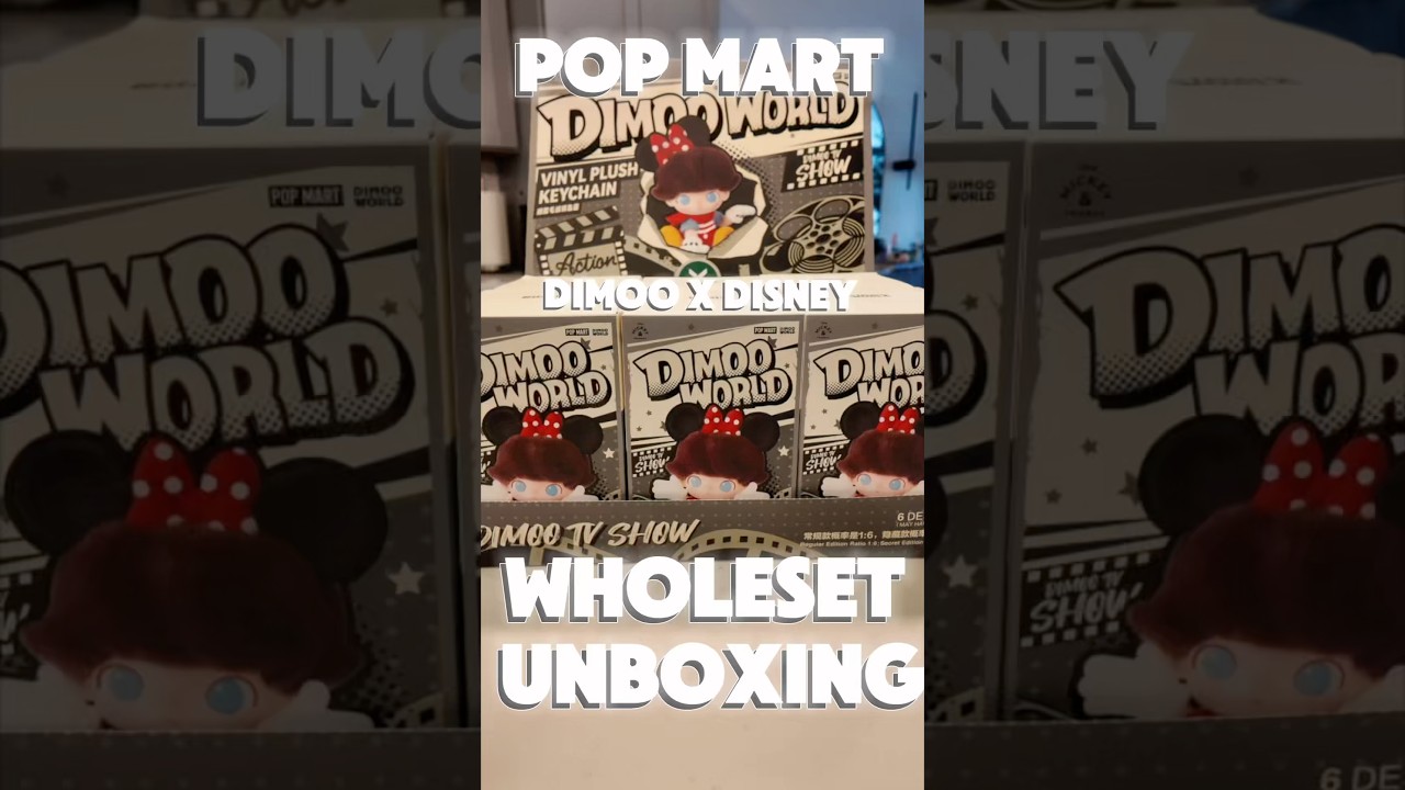 [POP MART] DIMOO WORLD x DISNEY Wholeset Unboxing✨📦 #popmart #dimoo #disney #asmrunboxing #blindbox