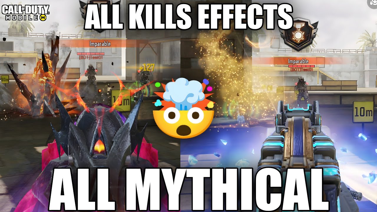 🤯TODAS LAS MÍTICAS & TODOS SUS EFECTOS DE MUERTE 🤯¿CUÁL LES GUSTÓ MAS? CODMOBILE SUPER ESPECIAL