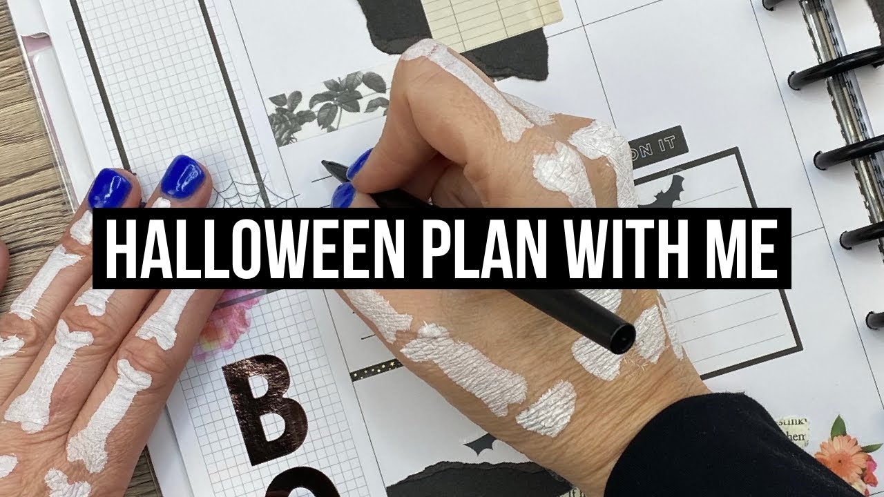 Plan With Me // Big Happy Planner Halloween Spread! // October 26 - November 1, 2020