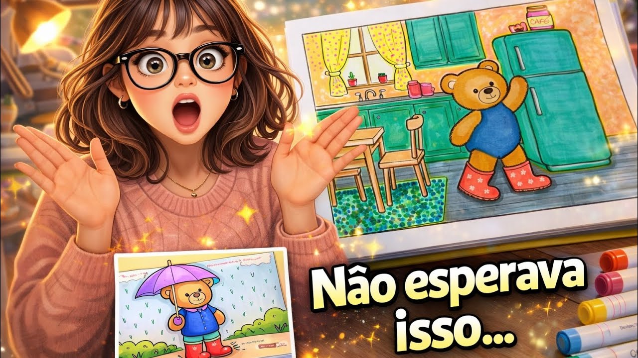 Eu não esperava que ficasse assim… | Colorindo com marcadores à base de água 🎨