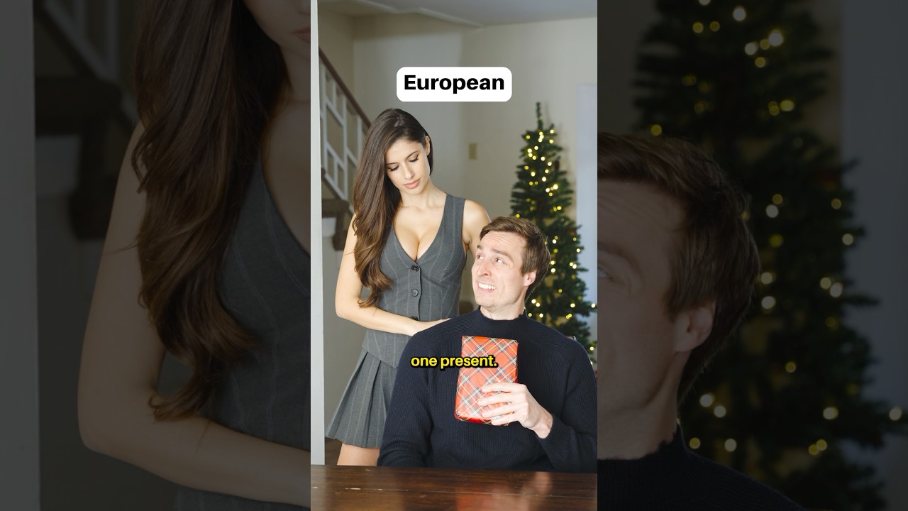 Christmas with American vs European girls