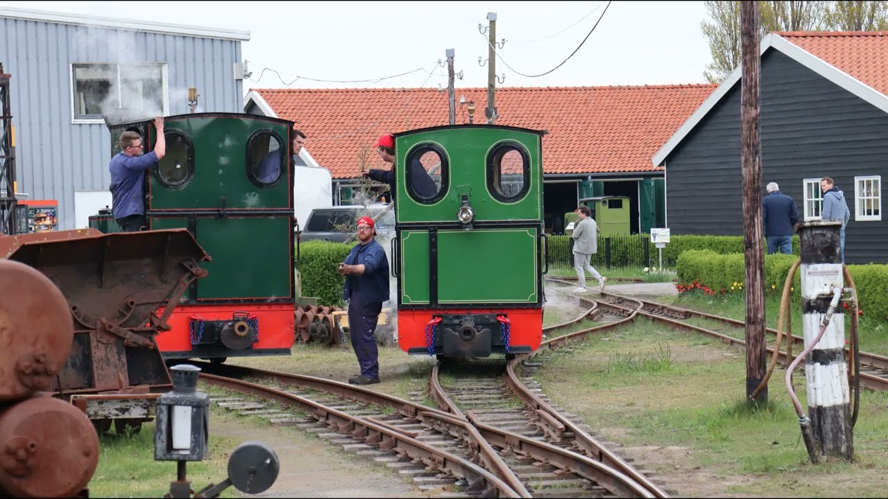 Steam train Katwijk Leiden, Fire brigade day / Stoomtrein Katwijk Leiden, brandweerdag (2023)
