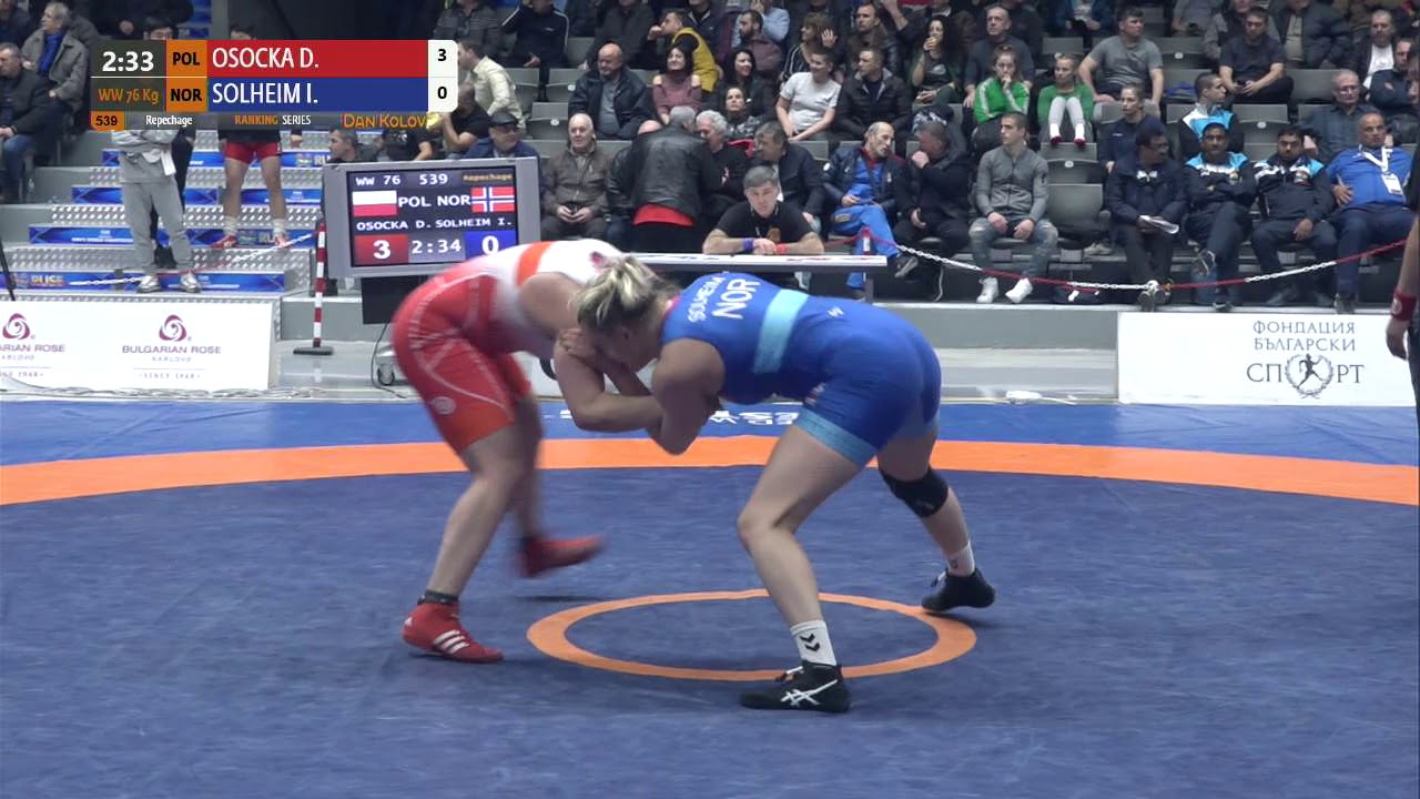 Repechage WW - 76 kg: D. OSOCKA (POL) v. I. SOLHEIM (NOR)