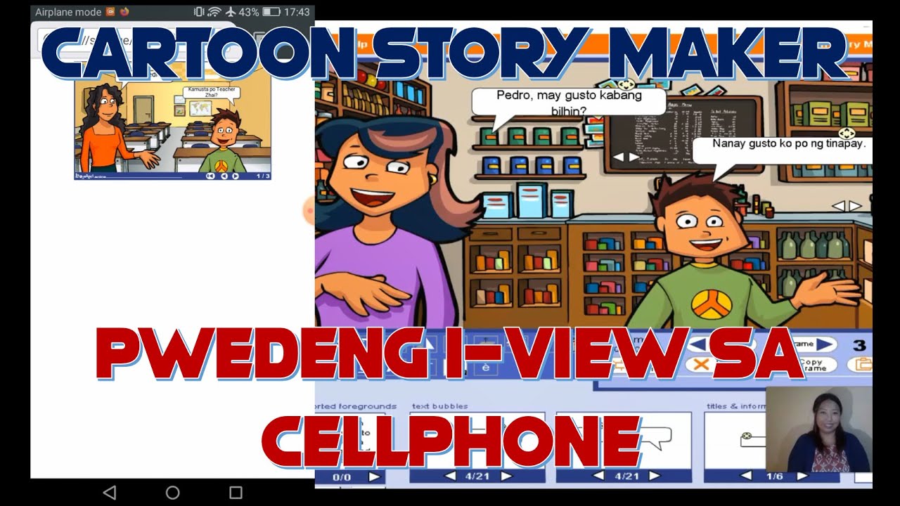 CARTOON STORY MAKER CAN BE VIEW IN SMARTPHONE (STEP BY STEP TUTORIAL)