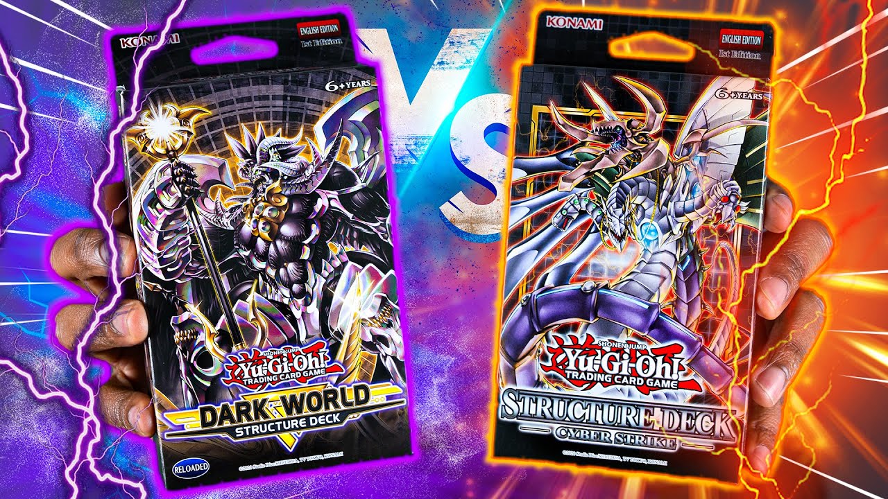 DARK WORLD vs CYBERDARK Yu-Gi-Oh 3x Structure Duel!