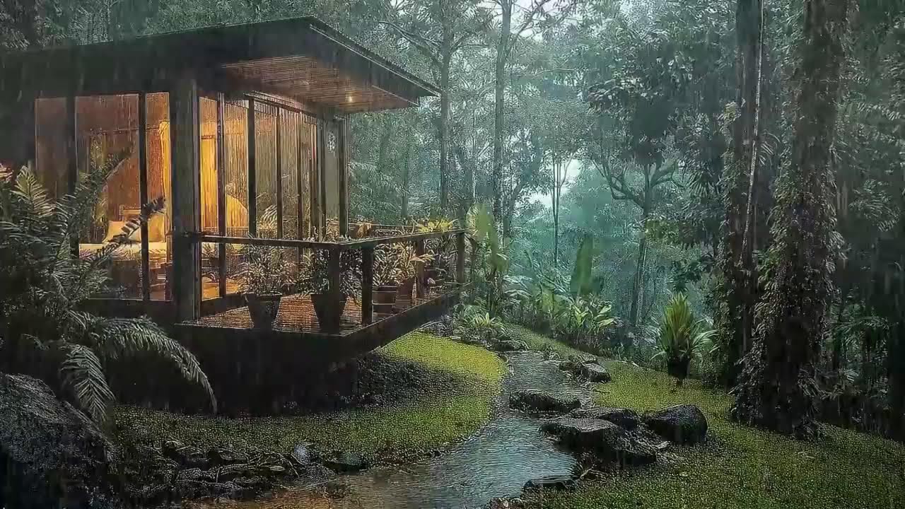 Dark Rain and Thunder Sound That Puts Your Body Into Automatic Sleep State