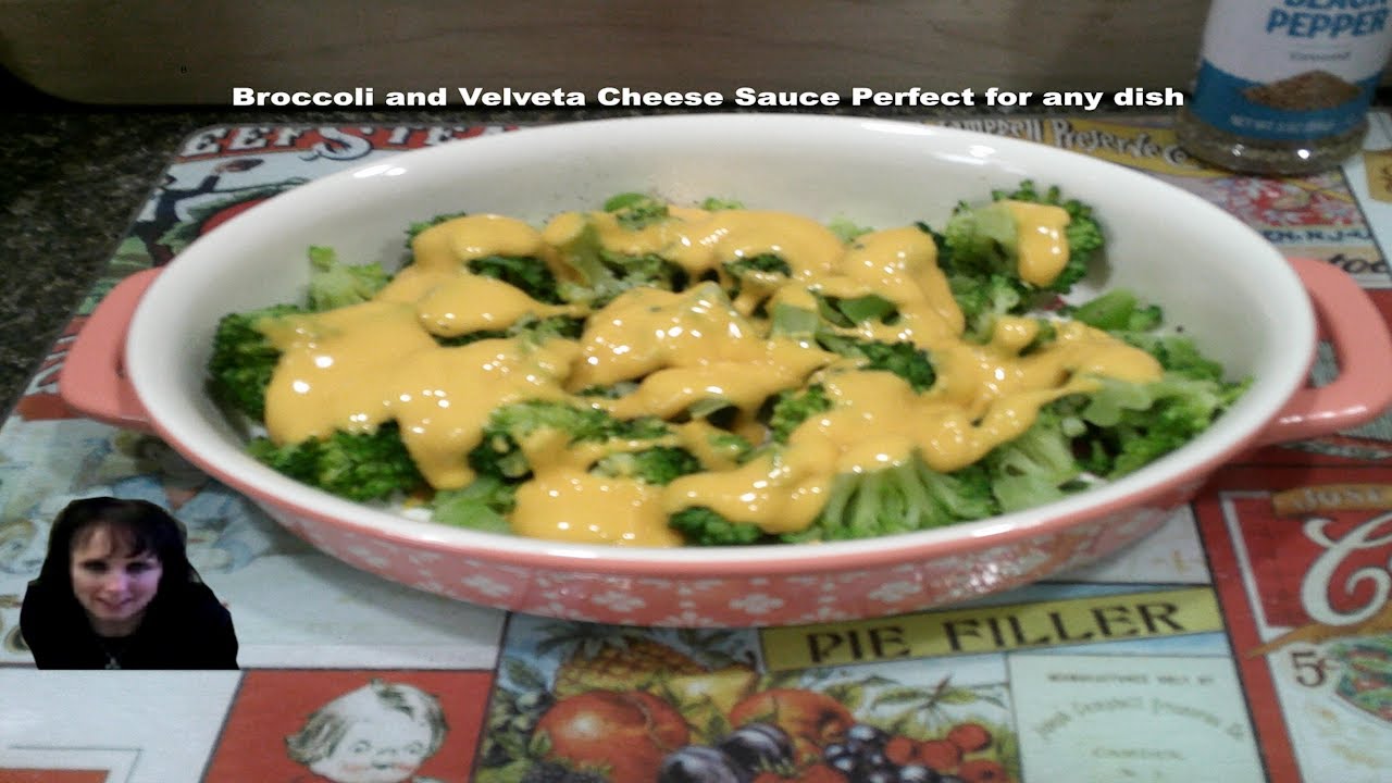 Broccoli with Cheesy Velveeta Sauce 5 Star
