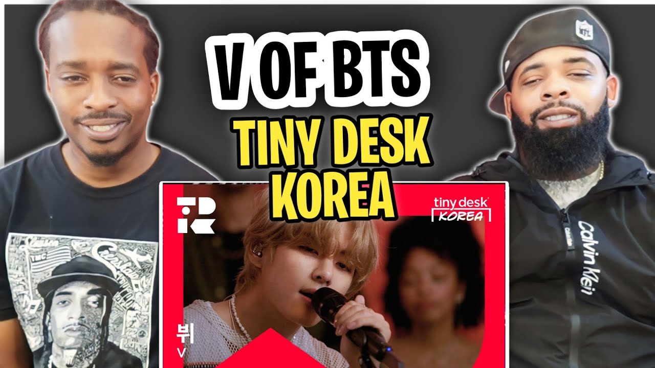 TRE- TV REACTS TO-  V of BTS: Tiny Desk Korea