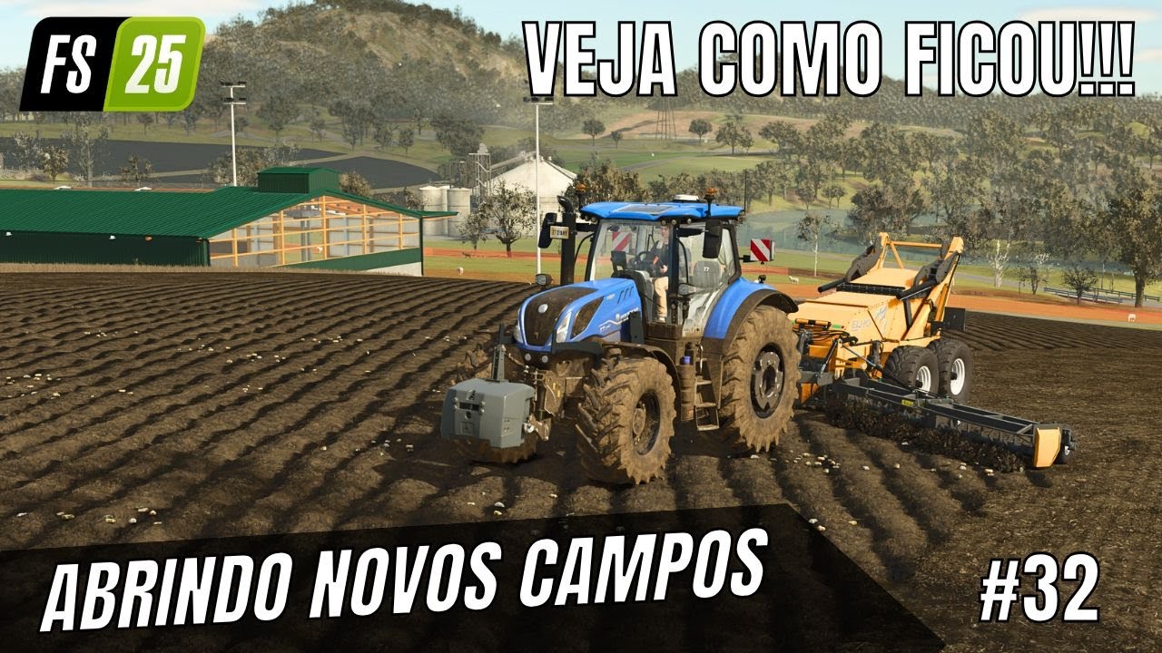 #32 Começando Zero dia 55-56 | Veja COMO FICOU grande Nosso Novo Campo Farming Simulator 25