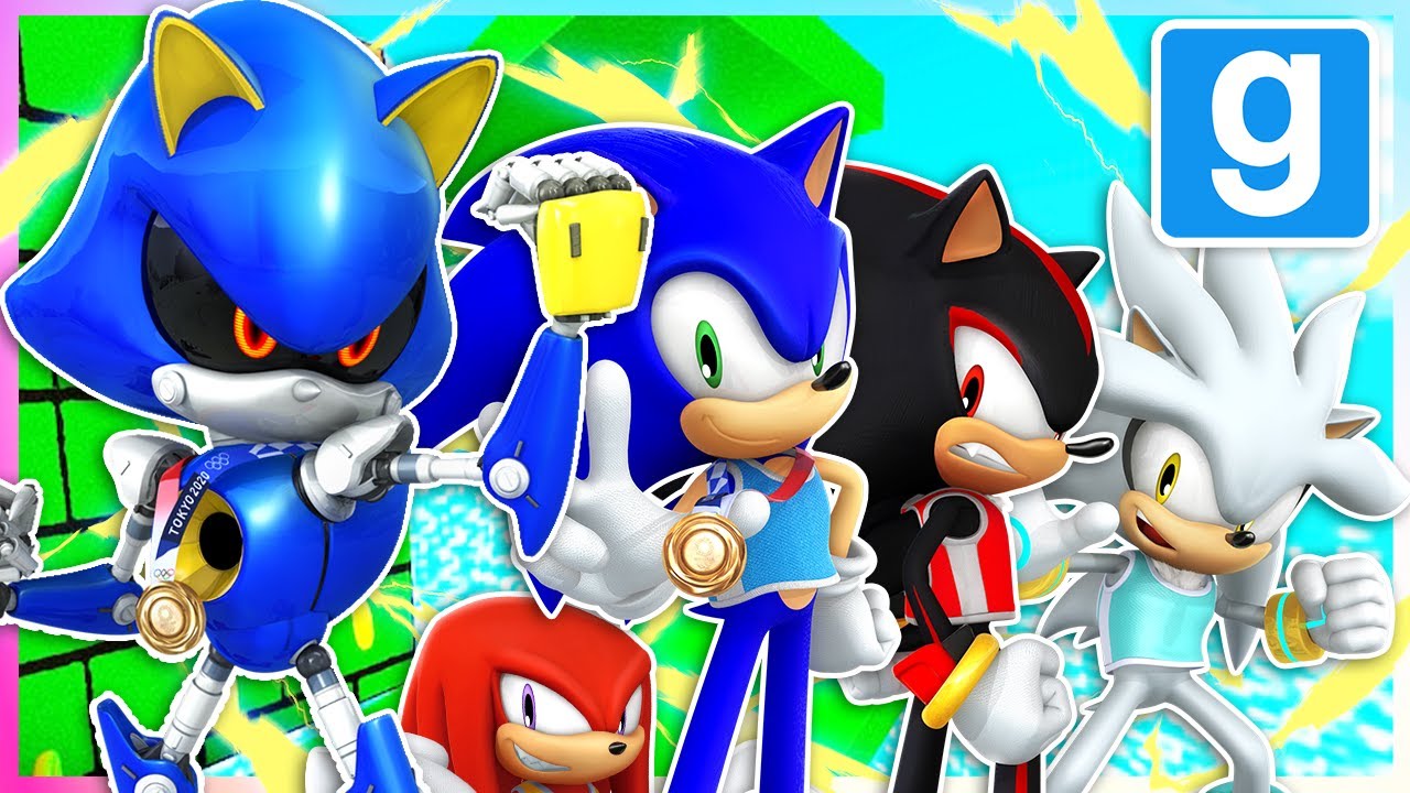 SONIC GMOD ВЕРНУЛСЯ!? METAL SONIC ИГРАЕТ В DEATHRUN С ШЕДОУ, СОНИКОМ, СИЛЬВЕРОМ И НАКЛЗОМ