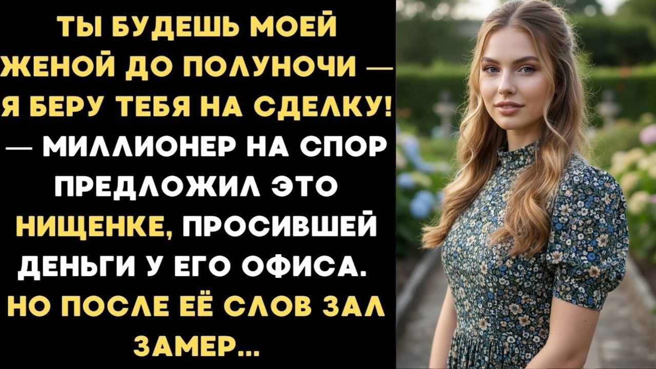 Миллионер на спор взял нищенку на бизнес сделку, но после её слов все гости в зале замерли